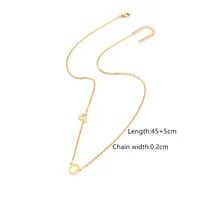 Simple Style Classic Style Letter Heart Shape 201 Stainless Steel 304 Stainless Steel Women's Pendant Necklace sku image 15