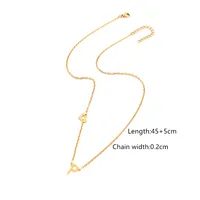 Simple Style Classic Style Letter Heart Shape 201 Stainless Steel 304 Stainless Steel Women's Pendant Necklace sku image 16