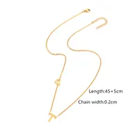 Simple Style Classic Style Letter Heart Shape 201 Stainless Steel 304 Stainless Steel Women's Pendant Necklace sku image 19