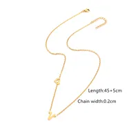 Simple Style Classic Style Letter Heart Shape 201 Stainless Steel 304 Stainless Steel Women's Pendant Necklace sku image 20