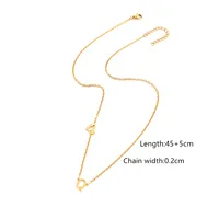 Simple Style Classic Style Letter Heart Shape 201 Stainless Steel 304 Stainless Steel Women's Pendant Necklace sku image 24