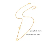 Simple Style Classic Style Letter Heart Shape 201 Stainless Steel 304 Stainless Steel Women's Pendant Necklace sku image 25