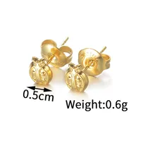 1 Pair Classic Style Streetwear Palm 304 Stainless Steel 18K Gold Plated Ear Studs main image 4