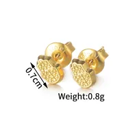 1 Pair Classic Style Streetwear Palm 304 Stainless Steel 18K Gold Plated Ear Studs main image 2
