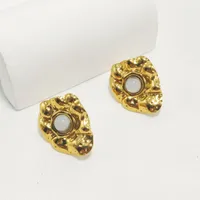 1 Pair Simple Style Commute Flower 304 Stainless Steel 18K Gold Plated Ear Studs main image 8