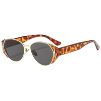 Modern Style Solid Color Ac Oval Frame Full Frame Glasses main image 7