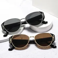 Modern Style Solid Color Ac Oval Frame Full Frame Glasses main image 4