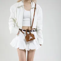 Women's Pu Leather Solid Color Streetwear Square Zipper Shoulder Bag main image 3