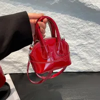 Women's Pu Leather Solid Color Streetwear Square Zipper Shoulder Bag sku image 3