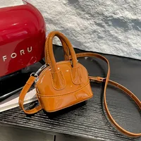 Women's Pu Leather Solid Color Streetwear Square Zipper Shoulder Bag sku image 6