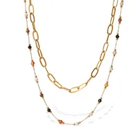 Glam Luxurious Queen Chain 304 Stainless Steel Women's Necklace main image 5