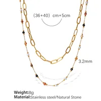 Glam Luxurious Queen Chain 304 Stainless Steel Women's Necklace sku image 1