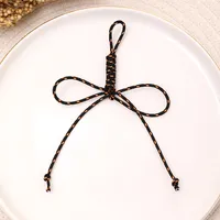 1 Piece Formal Splicing Polyester Braid Bag Pendant main image 5