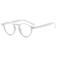 Casual Solid Color Ac Round Frame Full Frame Glasses main image 5
