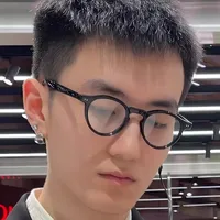 Casual Solid Color Ac Round Frame Full Frame Glasses main image 3