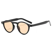 Casual Solid Color Ac Round Frame Full Frame Glasses main image 7