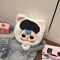 Women's Plush Cartoon Cute Round Zipper Shoulder Bag main image 3