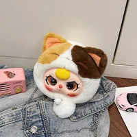 Women's Plush Cartoon Cute Round Zipper Shoulder Bag main image 4