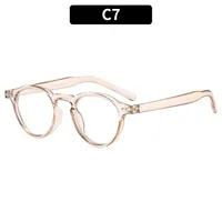 Casual Solid Color Ac Round Frame Full Frame Glasses sku image 7