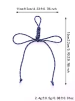 1 Piece Formal Splicing Polyester Braid Bag Pendant main image 2