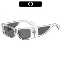 Modern Style Solid Color Ac Square Full Frame Glasses sku image 3
