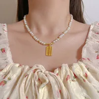 Elegant Bow Knot Imitation Pearl Alloy Plating Women's Necklace sku image 54