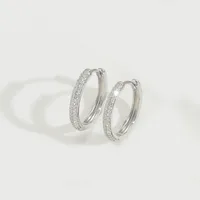 1 Pair Elegant Retro Vintage Style Round Inlay Copper Zircon 14K Gold Plated Earrings sku image 3