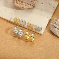 1 Pair Elegant Retro Vintage Style Round Inlay Copper Zircon 14K Gold Plated Earrings main image 1