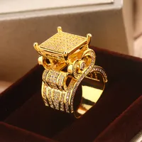 Shiny Geometric Copper Plating Women's Rings main image 5