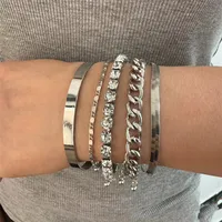 Classic Style Commute Geometric Alloy Plating Unisex Bracelets main image 3