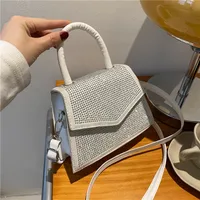 Women's Medium Pu Leather Solid Color Streetwear Square Zipper Crossbody Bag sku image 2