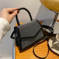 Women's Medium Pu Leather Solid Color Streetwear Square Zipper Crossbody Bag sku image 1