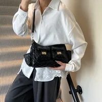 Women's Medium Pu Leather Solid Color Streetwear Square Zipper Underarm Bag main image 5