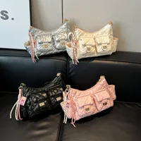 Women's Medium Pu Leather Solid Color Streetwear Square Zipper Underarm Bag main image 1