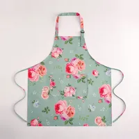 Modern Style Artistic Ditsy Floral Flower Canvas Cooking Aprons 1 Piece main image 2