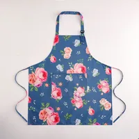 Modern Style Artistic Ditsy Floral Flower Canvas Cooking Aprons 1 Piece main image 4