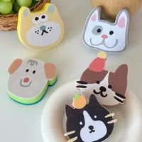 Cute Animal Sponge Cleaning Cloths Scrub Sponge 1 Piece main image 1