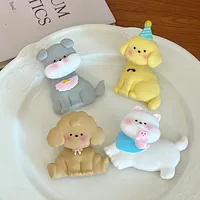 Cute Dog Synthetic Resin Refrigerator Magnet Artificial Decorations main image 1