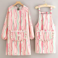 Cute Printing Canvas Apron Cooking Aprons 1 Piece 1 Set sku image 9