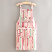 Cute Printing Canvas Apron Cooking Aprons 1 Piece 1 Set sku image 1
