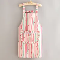 Cute Printing Canvas Apron Cooking Aprons 1 Piece 1 Set sku image 3