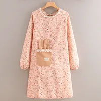 Cute Printing Canvas Apron Cooking Aprons 1 Piece 1 Set sku image 4