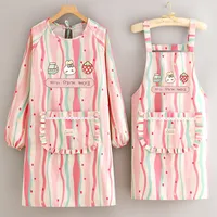 Cute Printing Canvas Apron Cooking Aprons 1 Piece 1 Set main image 1