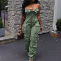 Women's Casual Streetwear Solid Color Full Length Jumpsuits main image 3