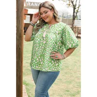 T-shirt Half Sleeve Plus Size Tops Sweet Artistic Geometric main image 3