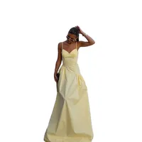 Women's A- Line Skirt Elegant European And American Wind Streetwear Strap Sleeveless Solid Color Maxi Long Dress Casual Banquet Street main image 5