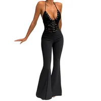 Women's Weekend Date Sexy Simple Style Classic Style Solid Color Full Length Jumpsuits main image 5