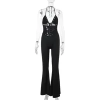 Women's Weekend Date Sexy Simple Style Classic Style Solid Color Full Length Jumpsuits sku image 3