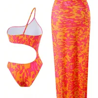 Women's Sexy Solid Color 2 Pieces Set One Piece Swimwear main image 2