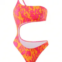 Women's Sexy Solid Color 2 Pieces Set One Piece Swimwear main image 3
